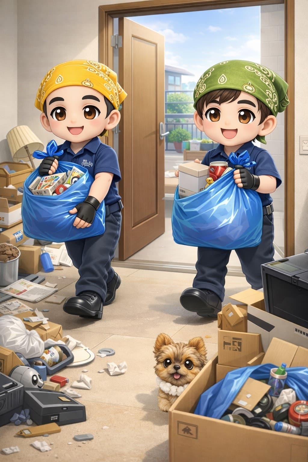 不用品・ゴミ回収作業